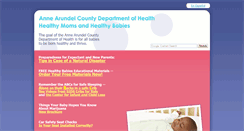 Desktop Screenshot of aahealthybabies.org