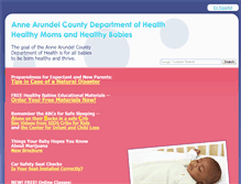 Tablet Screenshot of aahealthybabies.org